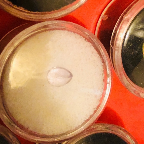 2 white gold filled rings and a lot of natural gem stones with precious stone - Picture 10 of 11